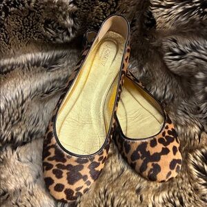 J. Crew Animal Print Flats